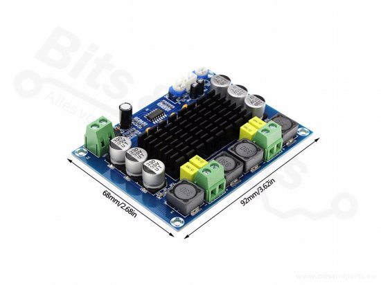 Audio amplifier 2x120W stereo 12-26V Class D (TPA3116)